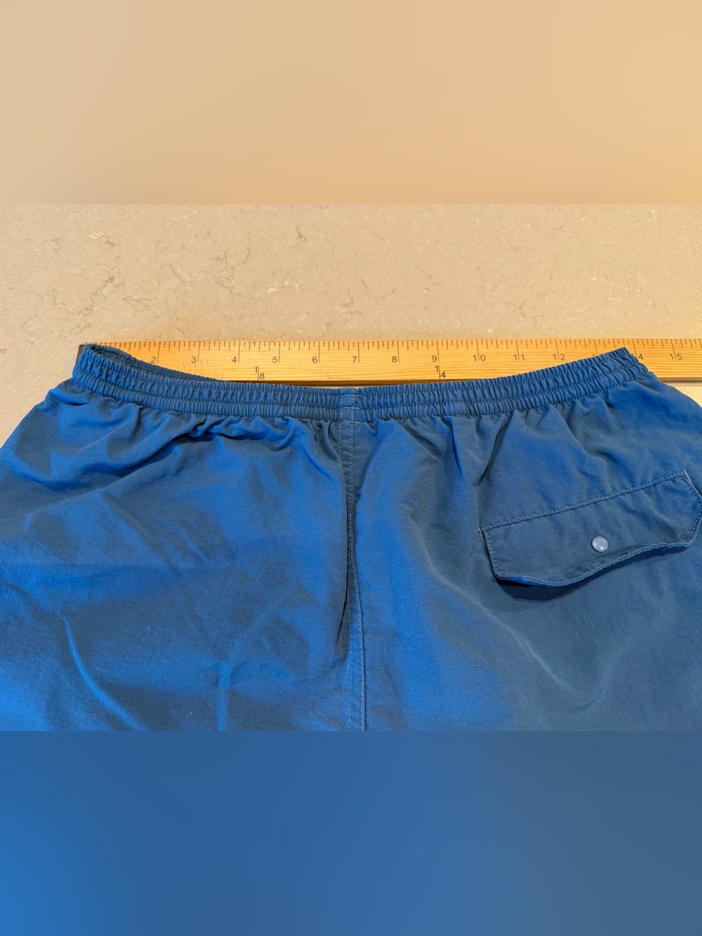 Patagonia Baggie’s Long 7” Men's Small Blue Nylon Unlined Elastic-Waist Shorts - Picture 3 of 8